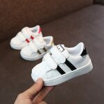 Baskets basses a tte de coquille pour enfants, petites chaussures blanches dcontractes pour bbs ...