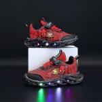Baskets lumineuses spiderman pour garons, chaussures d'extrieur dcontractes et antidrapantes pour ...