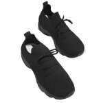 Baskets de marche dcontractes pour femmes, chaussures d't a talons plats et bout rond en maille, ...