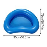 Bassin de bain de pieds de piscine, bassin de pied gonflable souple portable pour l'entre de la piscine, ...