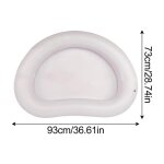 Bassin de bain de pieds de piscine, bassin de pied gonflable souple portable pour l'entre de la piscine, ...
