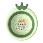 Bassin pliant pour enfants, lavabo pliant pour bb, couronne, pied et pet pour - type green