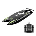 Bateau de course a grande vitesse 25km / h 2 canaux bateaux t�l�command�s pour piscines, argent