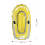 Bateau gonflable challenger, ensemble de bateaux a rames epais, rsistant aux dchirures - type yellow ...