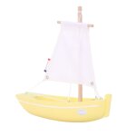 Bateau le misainier jaune 22cm