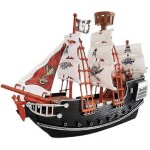 Bateau pirate de 27 cm, ensemble de jeu d�taill� de bateau pirate, cadeau de f�te pirate dr�le et prix, ...