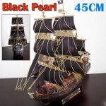 Bateau pirate des carabes a assembler soi - mme, modle 3d en papier, a assembler soi - mme, black ...