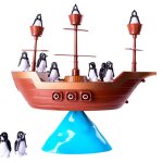 Bateau pirate pingouins cr�atif, jeu d'equilibre interactif, jouet educatif d'apprentissage pour enfants, ...