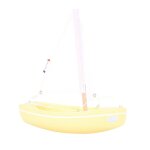 Bateau le sloop jaune 21cm