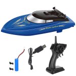Bateau t�l�command� �tanche 2. 4g - haute vitesse rc - 2025 bleu enfants