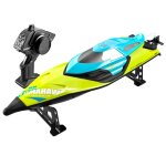Bateau tlcommand haute vitesse etanche avec lumire de nuit et alarme vert yonis