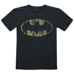 Batman officiellement sous licence distressed logo unisex enfant t - shirt - noir 11 / 12 années Batman officiellement sous licence distressed logo unisex enfant t - shirt - noir 11 / 12 années