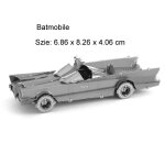 Batmobile - puzzle en mtal 3d mnaual pour enfants, voiture souriante, spacvier, dtecteur de mtaux, ...