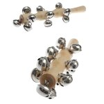 B�ton de cloche en bois en m�tal, instrument musical, jouet educatif pour enfants