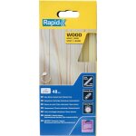 Btons de colle 12 mm bois, Ø12 x 190 mm, couleur: jauntre, 48 pcs, 880g, conditionn en bote
