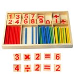 B�tons de comptage en bois pour l'apprentissage des b�b�s, jouets en bois, blocs de construction d'intelligenc ...