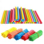 Btons de comptage en bois colors pour enfants, jouets educatifs montessori, aides pdagogiques, jouets ...