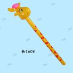 Bton gonflable en pvc pour enfants, jouets pour enfants, tte d'animal, girafe, cadeau