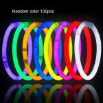 B�tons lumineux jetables pour enfants, 100 pi�ces, b�tons lumineux color�s pour concert, fabricants de ...
