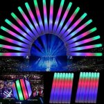 B�tons lumineux en mousse pour dj, 5 pi�ces, pour f�te de concert, rave led