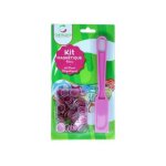Baton magnetique ramasse jetons + 100 pions loto aimante - couleur rose - accessoires joueurs - set jeu ...