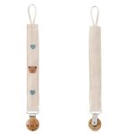Bton de meulage de dents de sucette de bb, anti - perte en bois, jorinitialisation, garon, fille, ...