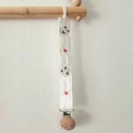 Bton de meulage de dents de sucette de bb, anti - perte en bois, jorinitialisation, garon, fille, ...