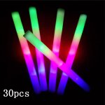 B�tons en mousse lumineux, 30 pi�ces, led, doux, lumineux, tube lumineux multicolore, pour rave, concert, ...