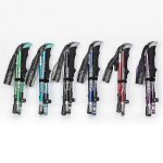 B�tons de randonn�e pliables a 5 sections, b�ton de marche, randonn�e naturehike antishock