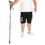 Bton de randonne ultralger rsistant aux chocs, bton de marche  3 sections avec hauteur rglable ...