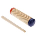 B�ton de secoueur guiro en bois pour enfants, instrument de musique � percussion, jouet de rythme