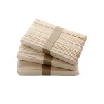 Btonnets artisanaux en bois colors, 50 pices, btonnets de bricolage, outils pour enfants popsicle, ...
