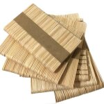 B�tonnets a glace en bois naturel, 20 pi�ces / lot, artisanat artisanal pour enfants, outils originaux ...