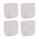Bavettes en coton pur pour bb, 4 pices, 6 couches, absorbant, bavoir, accessoires d'allaitement, serviette ...