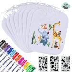 Bavoir ajustable en coton a deux couches pour bbs de 0 a 36 mois - personnalisable, doux, absorbant, ...