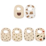 Bavoir d'alimentation pour b�b�, 2 pi�ces, echarpe de salive imprim�e de dessin anim�, bandana, coton ...