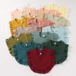 Bavoir d'alimentation pour bébé coréen, serviette de salive en dentelle, en coton doux pour nouveau - ... Bavoir d'alimentation pour bébé coréen, serviette de salive en dentelle, en coton doux pour nouveau - ...