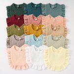 Bavoir d'alimentation pour bébé coréen, serviette de salive en dentelle, en coton doux pour nouveau - ... Bavoir d'alimentation pour bébé coréen, serviette de salive en dentelle, en coton doux pour nouveau - ...