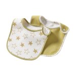 Bavoirs d'alimentation pour bébés filles et garçons, lot de 2 pièces, tablier imperméable, serviette ... Bavoirs d'alimentation pour bébés filles et garçons, lot de 2 pièces, tablier imperméable, serviette ...