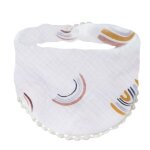 Bavoir d'alimentation en pur coton pour b�b�s, serviette triangulaire, bandana, echarpe, 69he