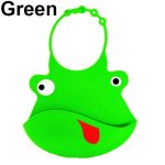 Bavoir d'alimentation en silicone, lavable, imperm�able, mignon, animal, tigre, grenouille, b�b�, enfant ...