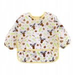 Bavoir d'allaitement a manches longues pour bb, blouse d'allaitement facile a nettoyer pour fille, ...