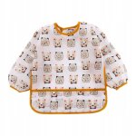 Bavoir d'allaitement a manches longues pour bb, blouse d'allaitement facile a nettoyer pour fille, ...