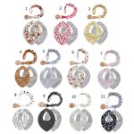 Bavoirs bb avec attache sucette bb sucette chane sucette clips coton bavoir ensemble p31b