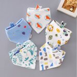 Bavoir bébé bandana, lot de 5 bavoirs pour bébé en coton avec motif, 100% coton bio et bouton réglable ... Bavoir bébé bandana, lot de 5 bavoirs pour bébé en coton avec motif, 100% coton bio et bouton réglable ...