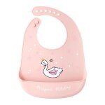 Bavoirs de b�b� de dessin anim� imperm�able en silicone souple pour nouveau - n�, bavoir d'alimentation ...