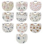 Bavoir pour b�b� fille, mignon, princesse, broderie florale, bandana, serviette de salive, en coton, ...