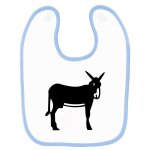 Bavoir b�b� imprim� ane catalan bleu