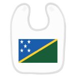 Bavoir bb imprim drapeau les salomon blanc