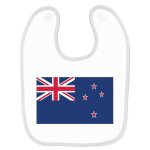 Bavoir bb imprim drapeau nouvelle - zlande blanc